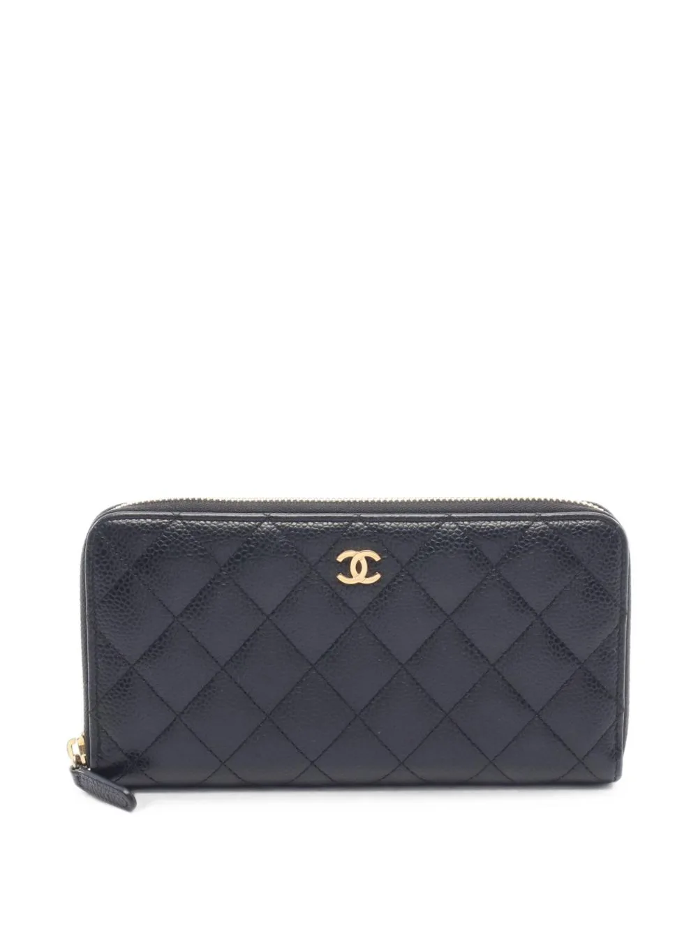 2019 Matelassé Caviar-Leather Wallet by CHANEL Pre-Owned