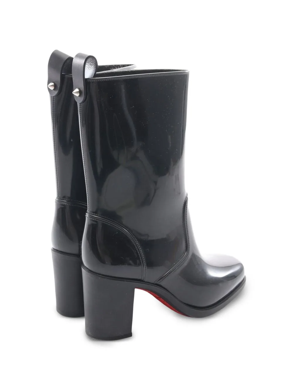 2000s Block-Heel Rain Boots by Christian Louboutin Pre-Owned