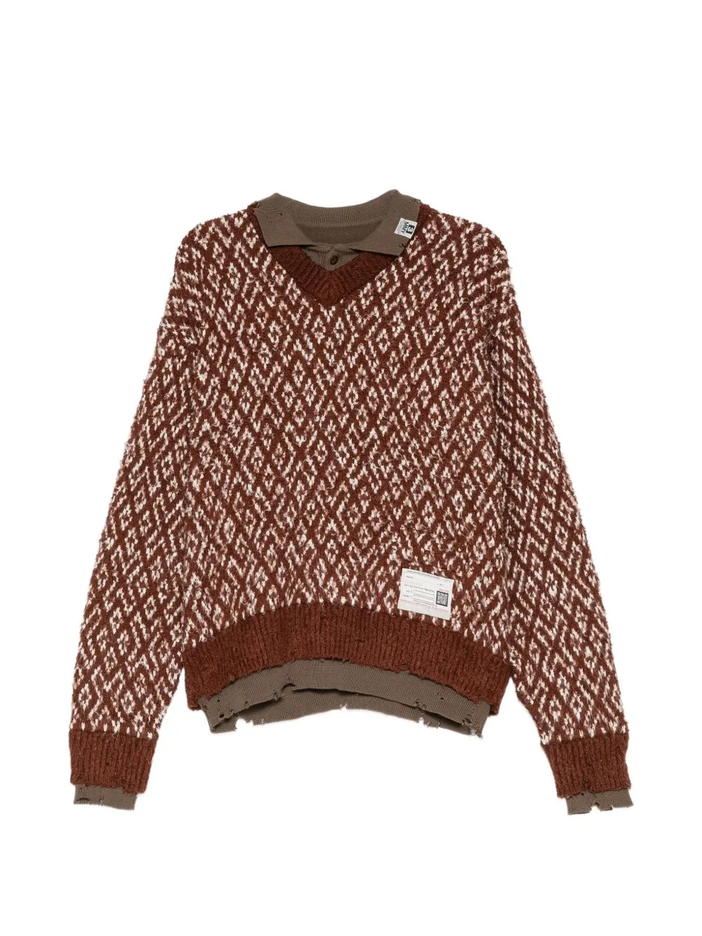 Layered Knit Sweater by Maison MIHARA YASUHIRO