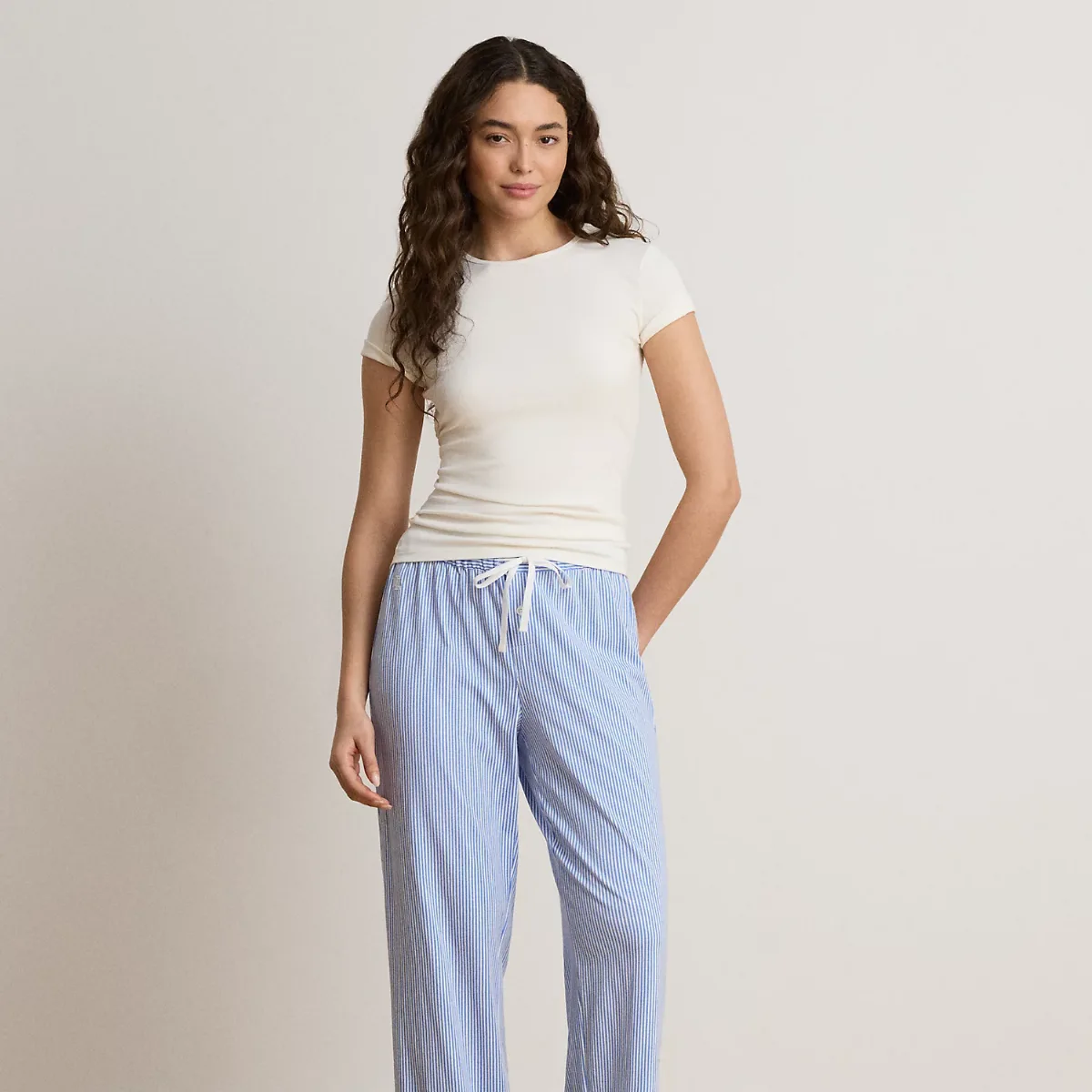 Striped Cotton Jersey Pyjama Trouser by Lauren Ralph Lauren