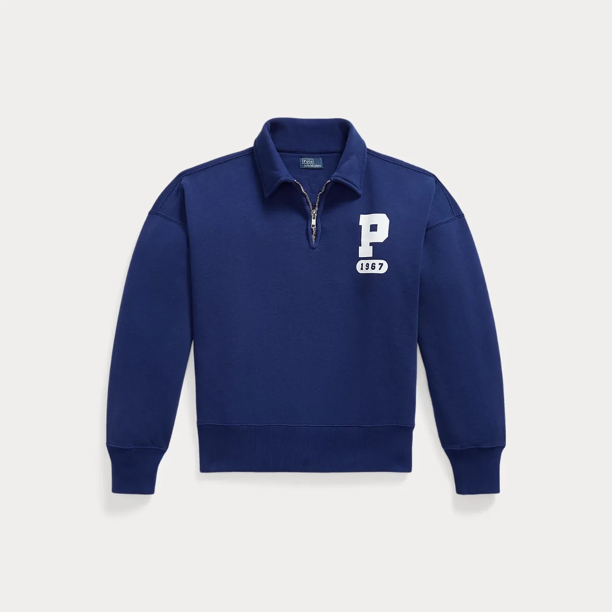 "P" Logo Slub Fleece Quarter-Zip