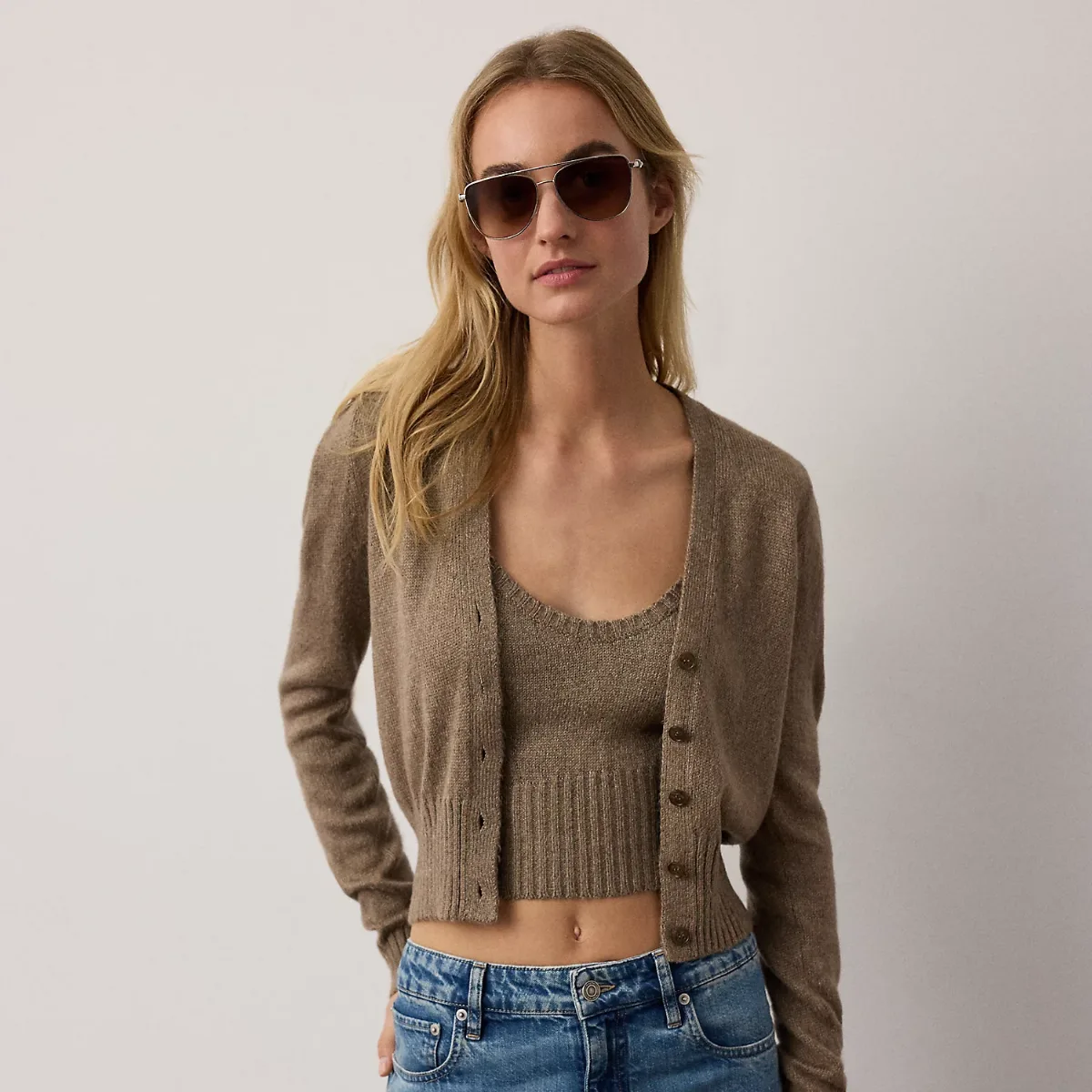 Silk-Blend Mouliné Cardigan by Ralph Lauren Collection