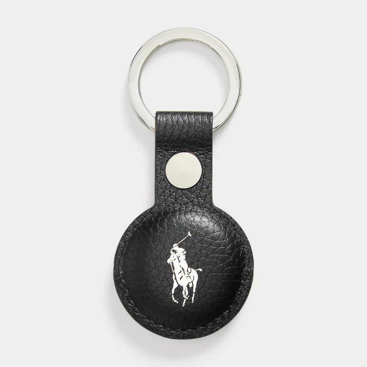 Pebbled Leather AirTag Key Fob by Polo Ralph Lauren