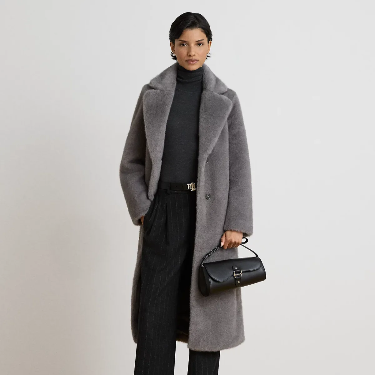Faux-Fur Reefer Coat by Lauren Ralph Lauren