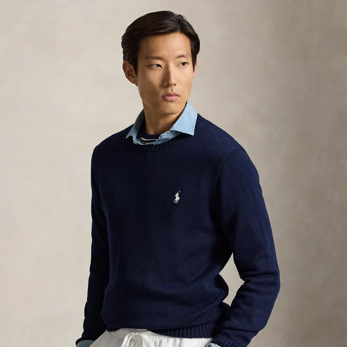 Cotton Crewneck Jumper