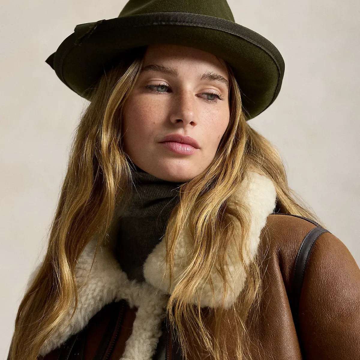 Ribbon-Trim Wool Fedora by Polo Ralph Lauren