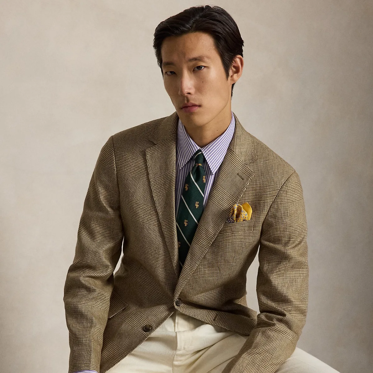 Polo Modern Fit Glen Plaid Blazer by Polo Ralph Lauren