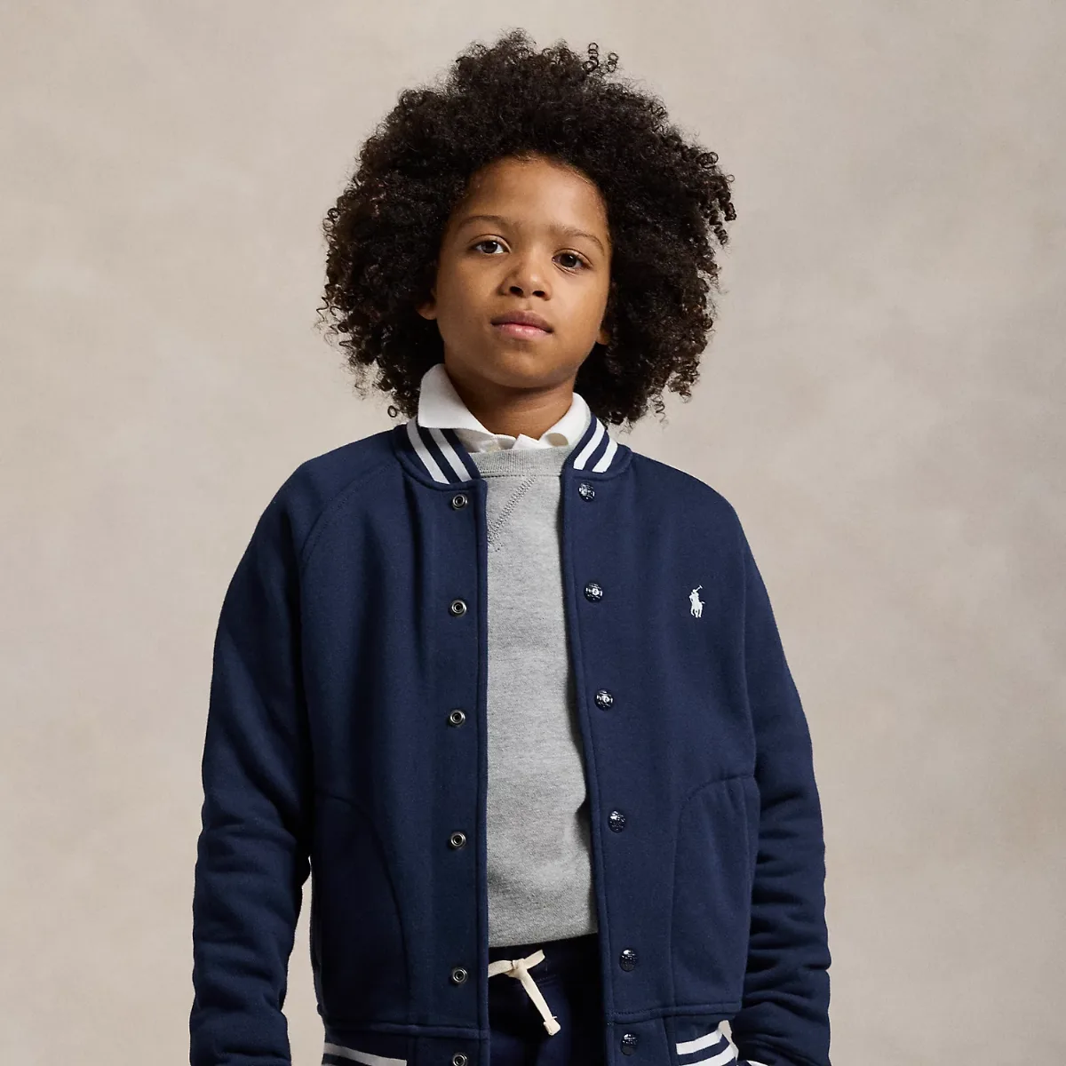 Fleece Baseball Jacket by Ralph Lauren