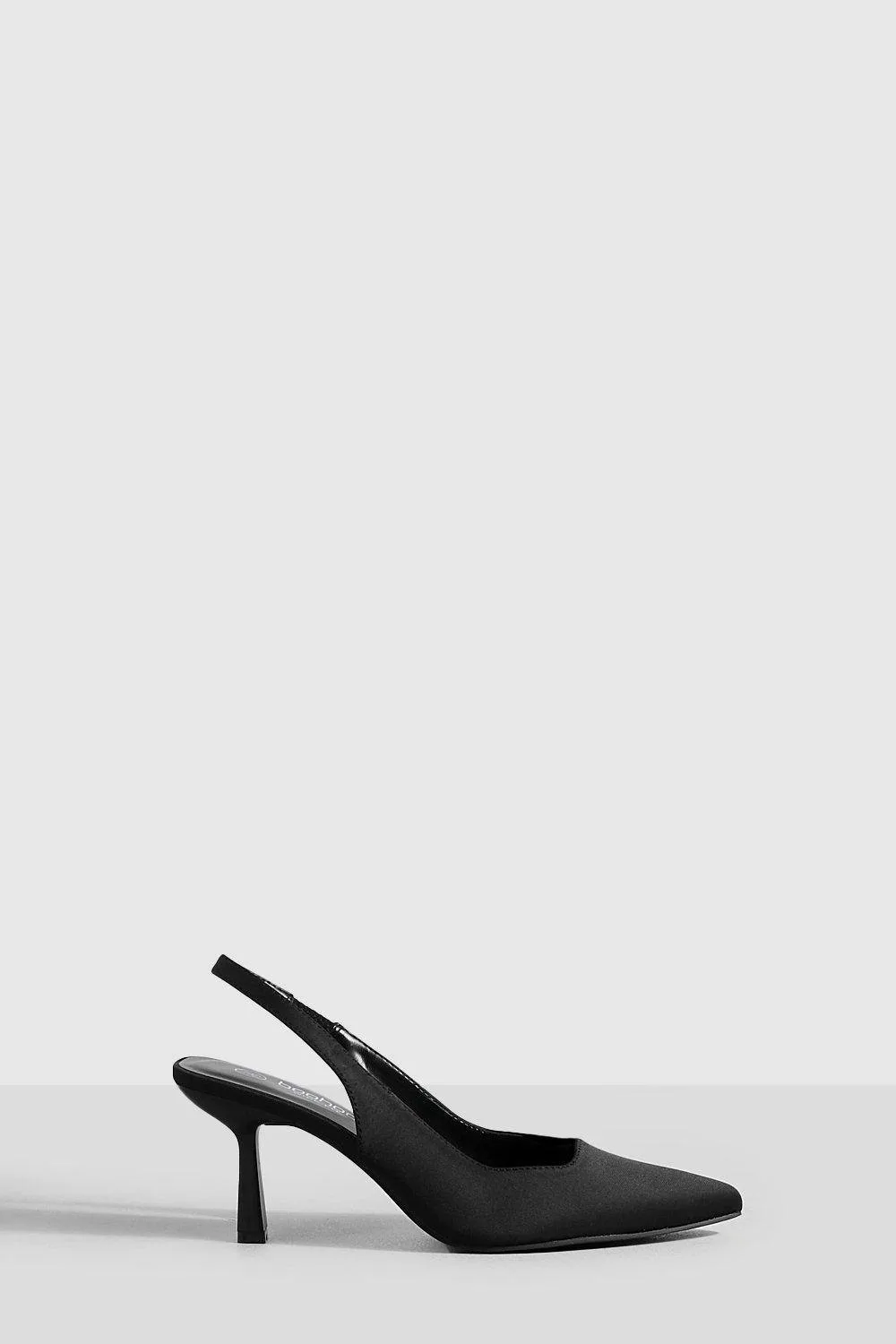 Wide Fit Low Slingback Court Shoes by boohoo