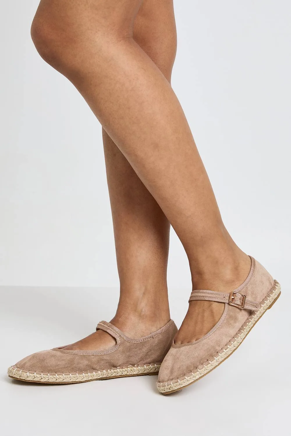 Espadrille Ballet Flats by boohoo