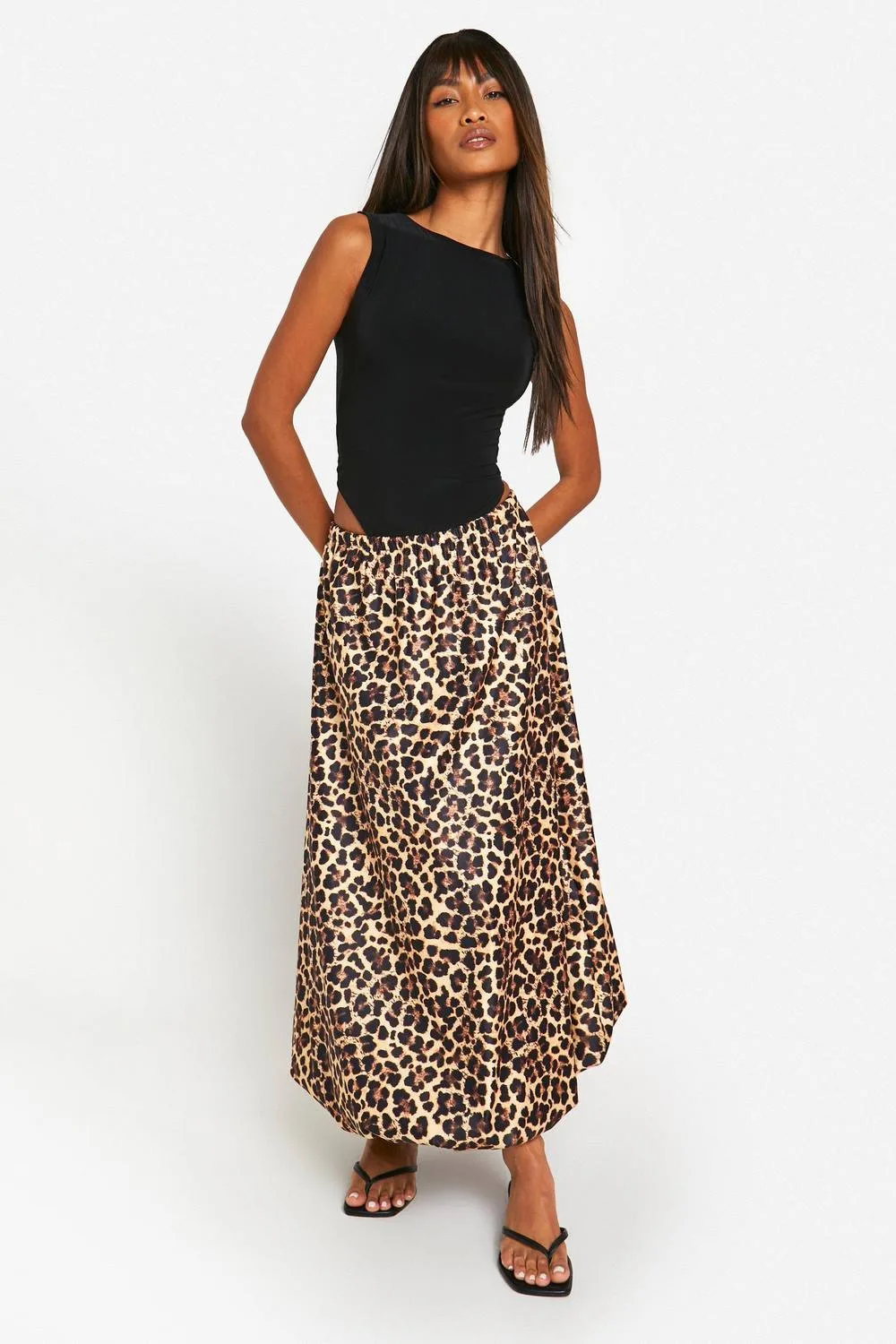 Puff Ball Maxi Skirt by boohoo
