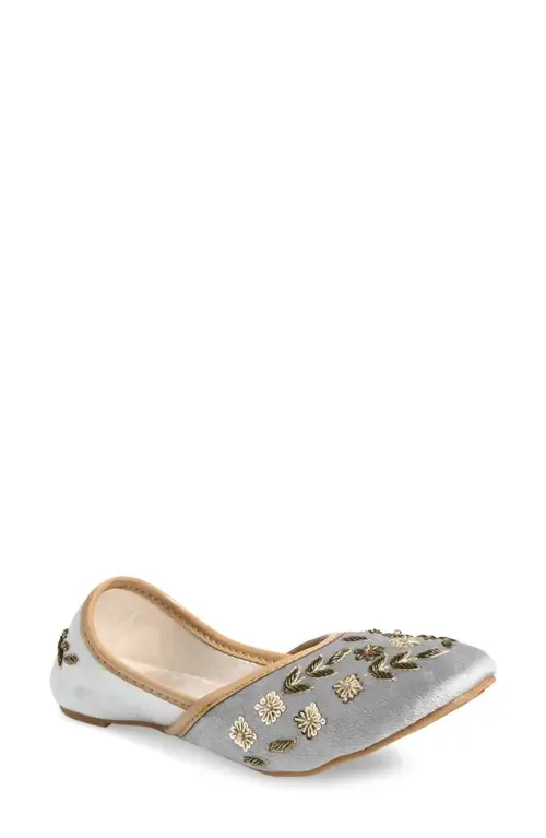 Nawal Embroidered Flat by FUCHSIA