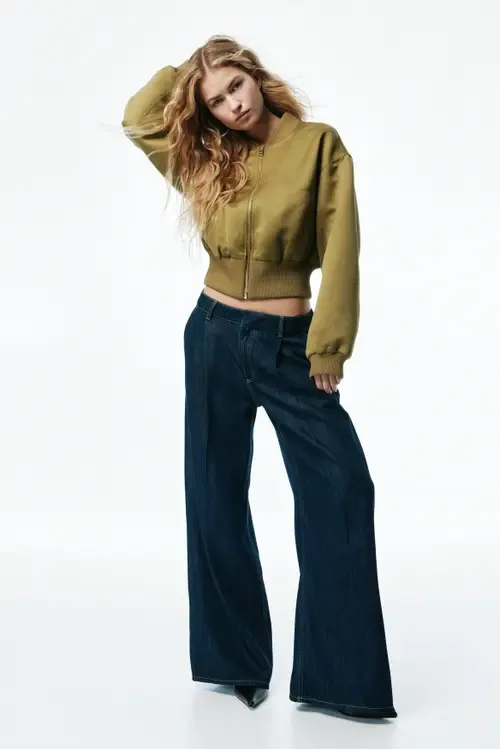Loose Fit Wide Regular Jeans by H&M