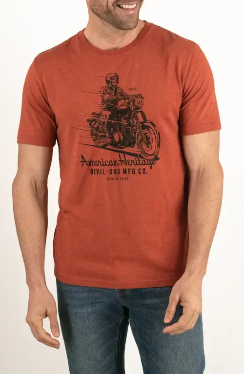 Cotton Blend Graphic T-Shirt by Devil-Dog Dungarees
