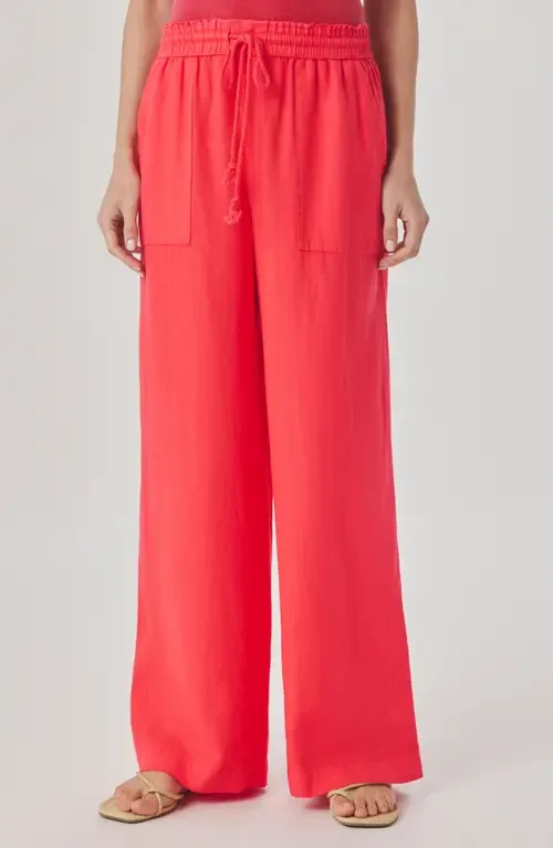 Stella Paperbag Linen Wide Leg Pants by Splendid