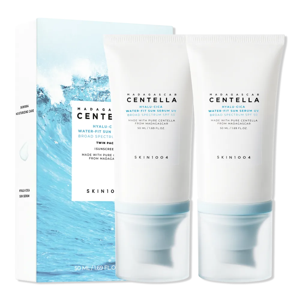 2 Piece Madagascar Centella Hyalu-Cica Water-Fit Sun Serum UV Twin Pack by SKIN1004