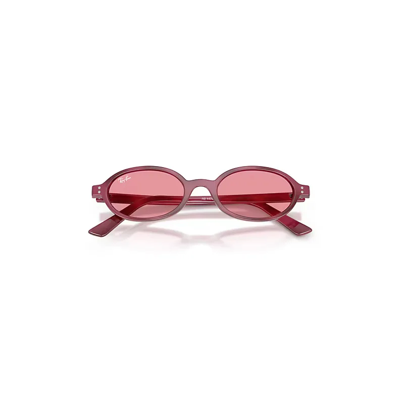 Khal Bio-Based Sunglasses Violet Havana Frame Pink Lenses by Ray-Ban