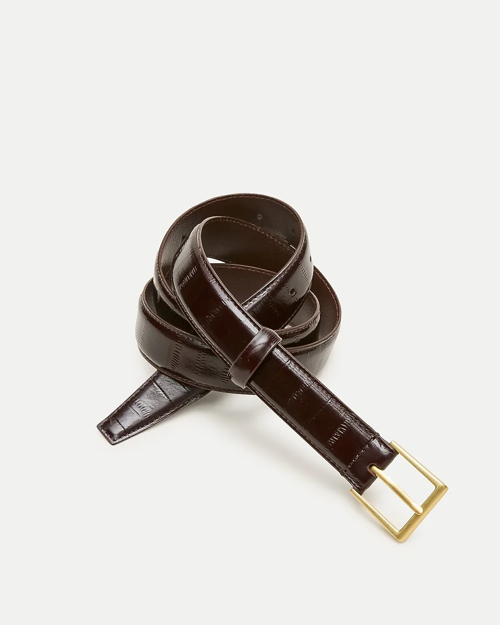 Berkeley Belt in Eel-Embossed Leather by J.Crew