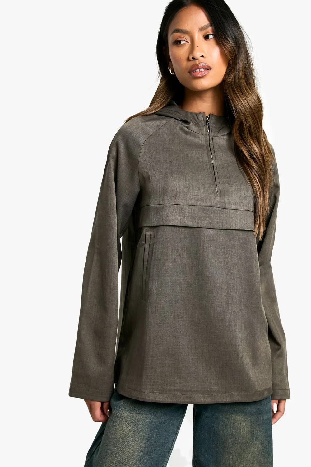 Woven Tracksuit Top by boohoo