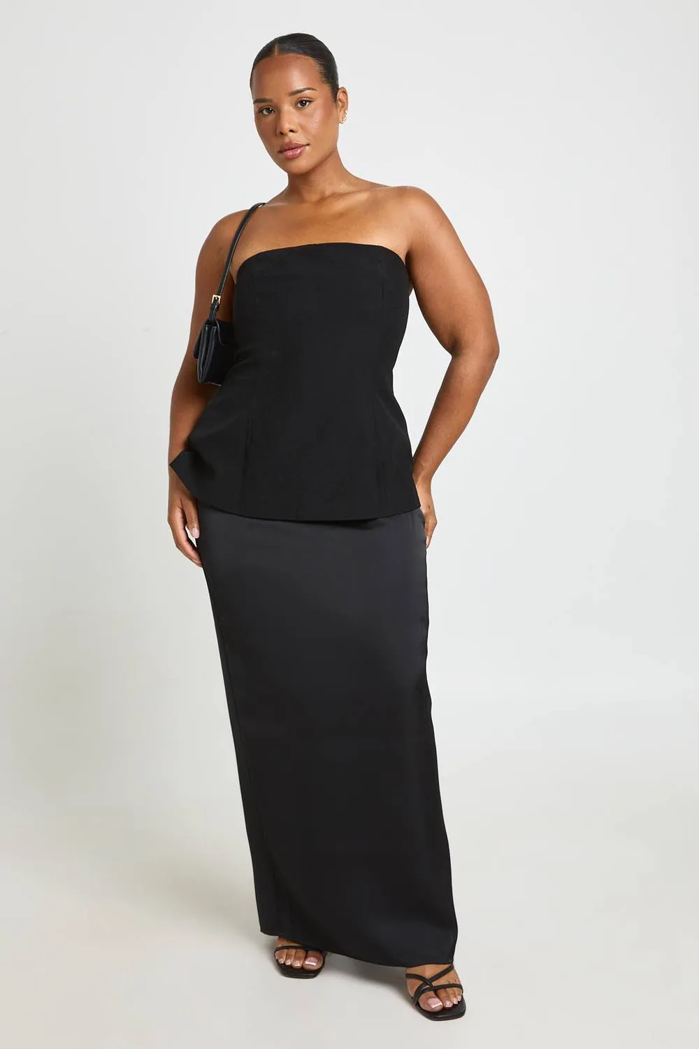Bandeau 2 in 1 Maxi Dress by boohoo
