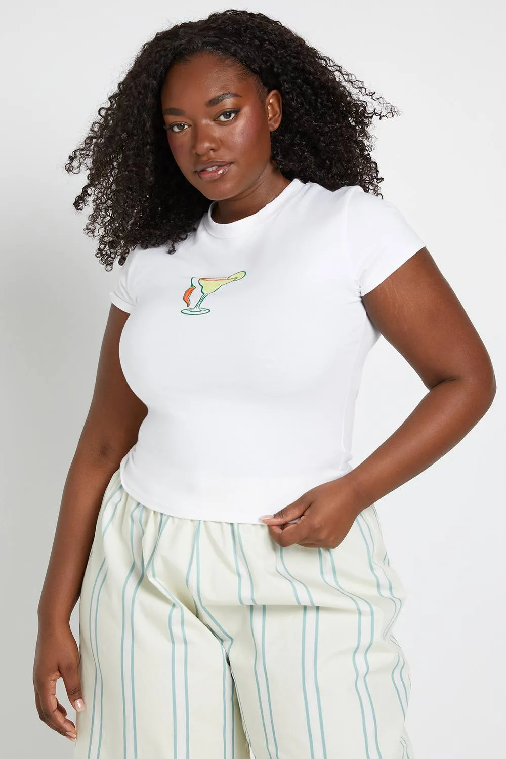 Spicy Margarita Print Baby T-Shirt by boohoo