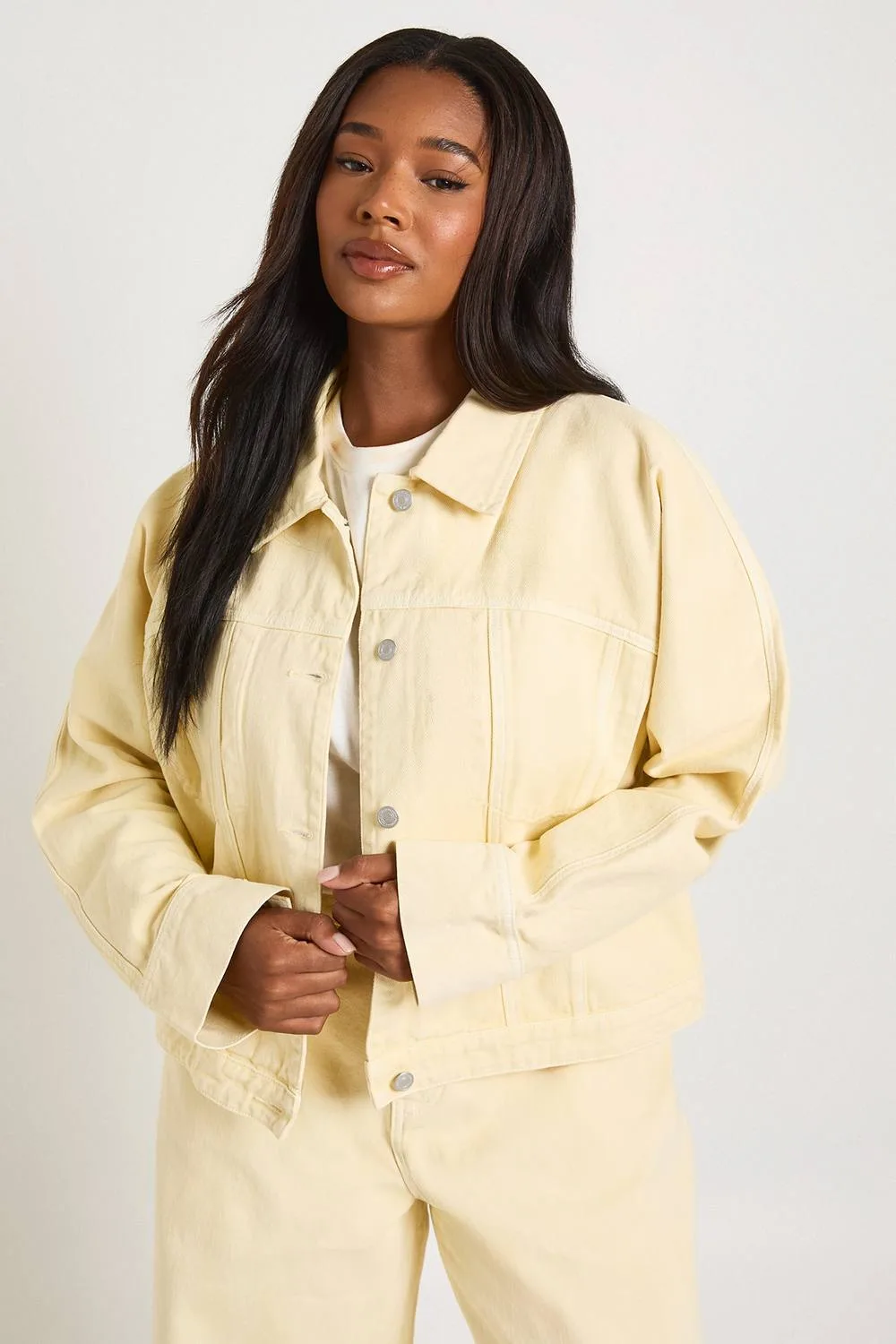 Denim Shacket by boohoo