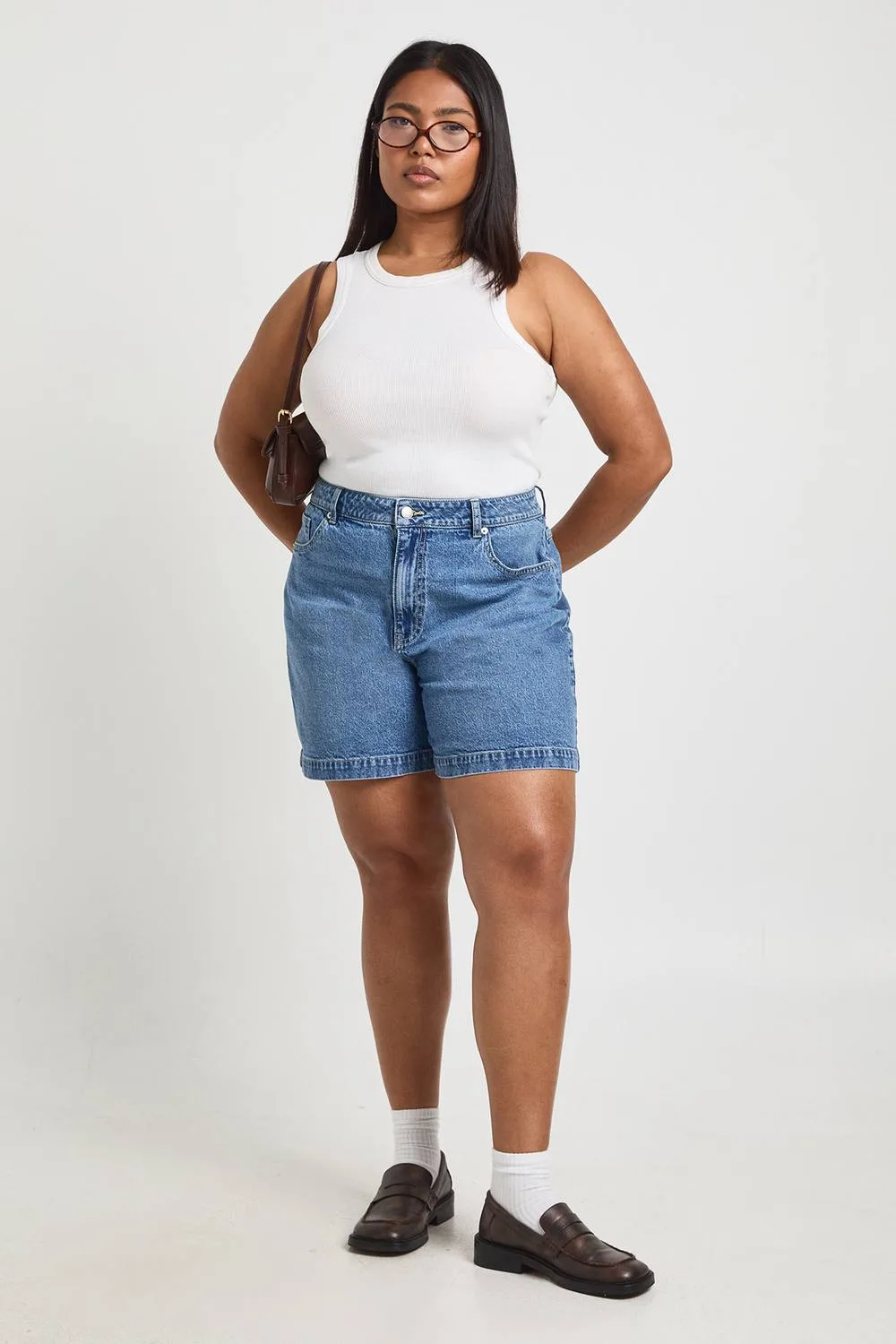 Boyfriend Denim Short by boohoo