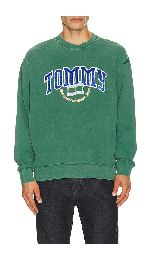 Relaxed Varsity Crest Crewneck Sweatshirt by Tommy Jeans