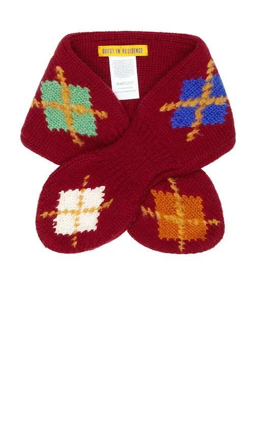 Argyle Bowtie Scarf by Guest In Residence