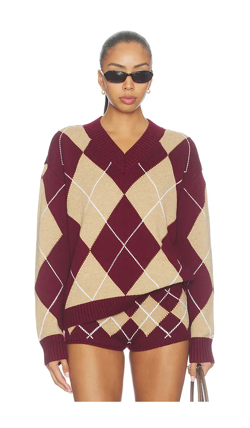 Lunaria Argyle Sweater by Lovers and Friends