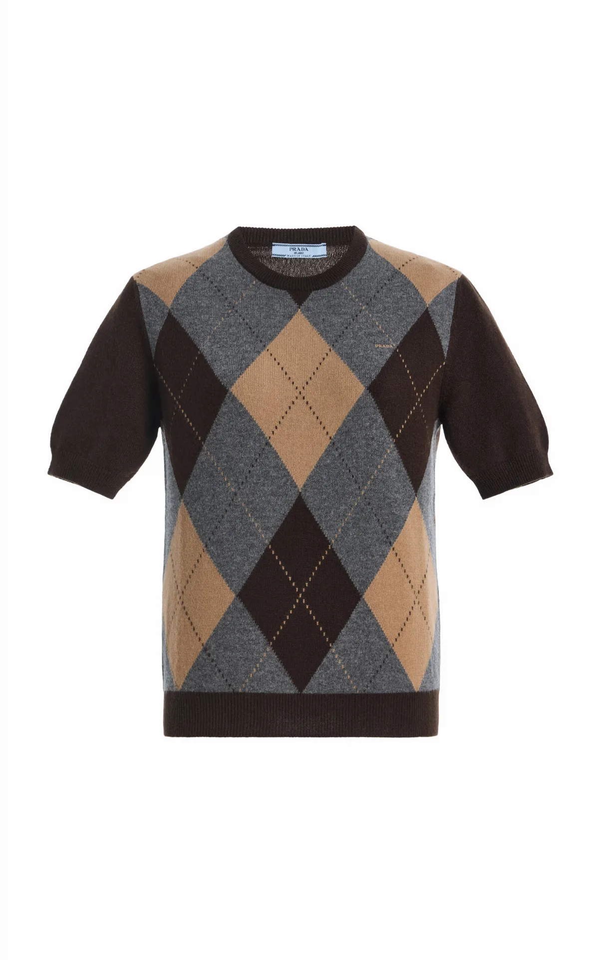 Argyle Cashmere Top by Prada