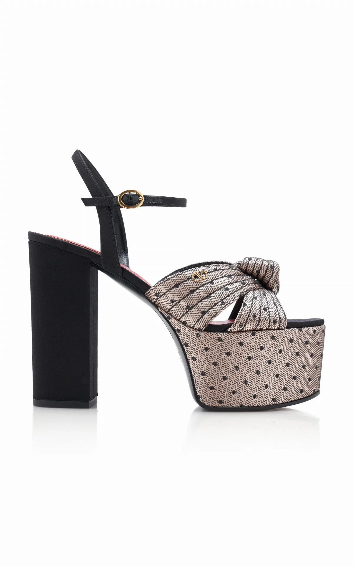 Crasher D'Esprit Satin Platform Sandals by Valentino Garavani