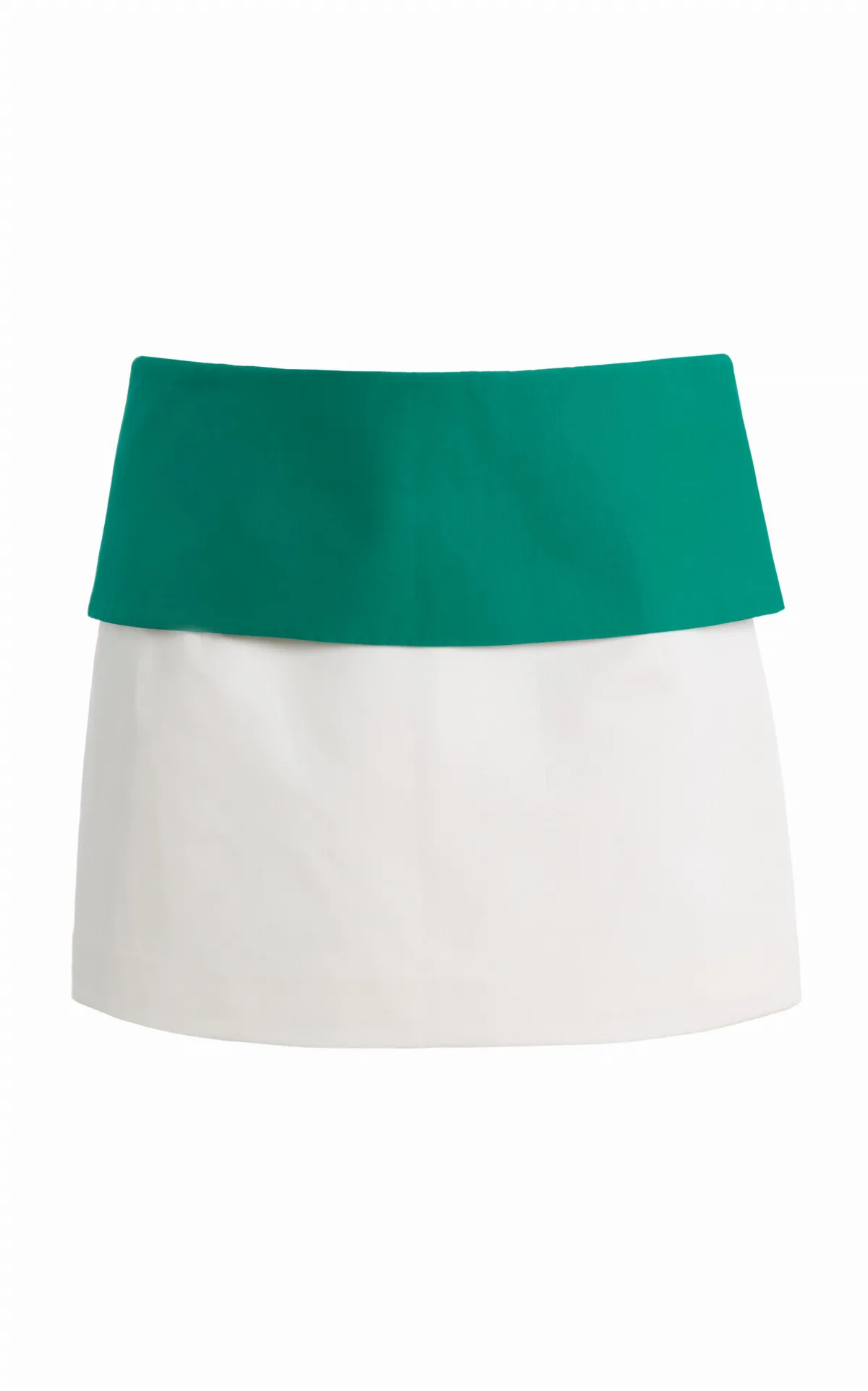 Fold-Over Crepe Mini Skirt by Lii