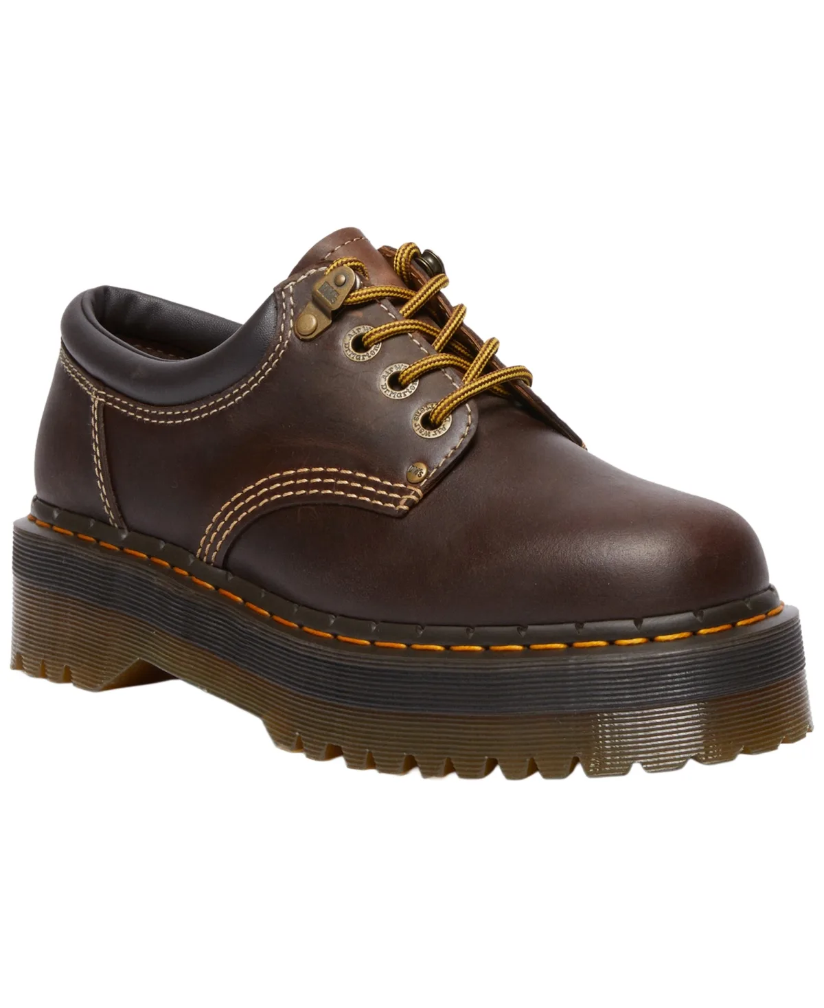 8053 Quad Arc Leather Lace-Up Casual Sneakers by Dr. Martens