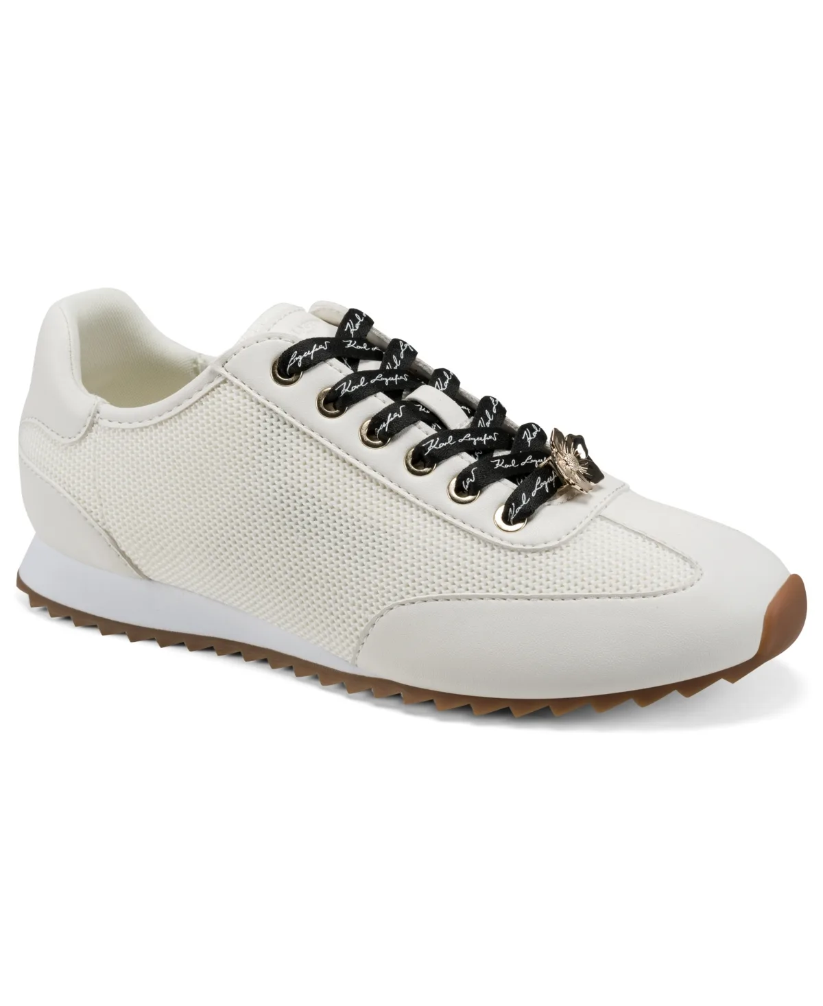 Ashlyn Double Band Lace-Up Sneakers