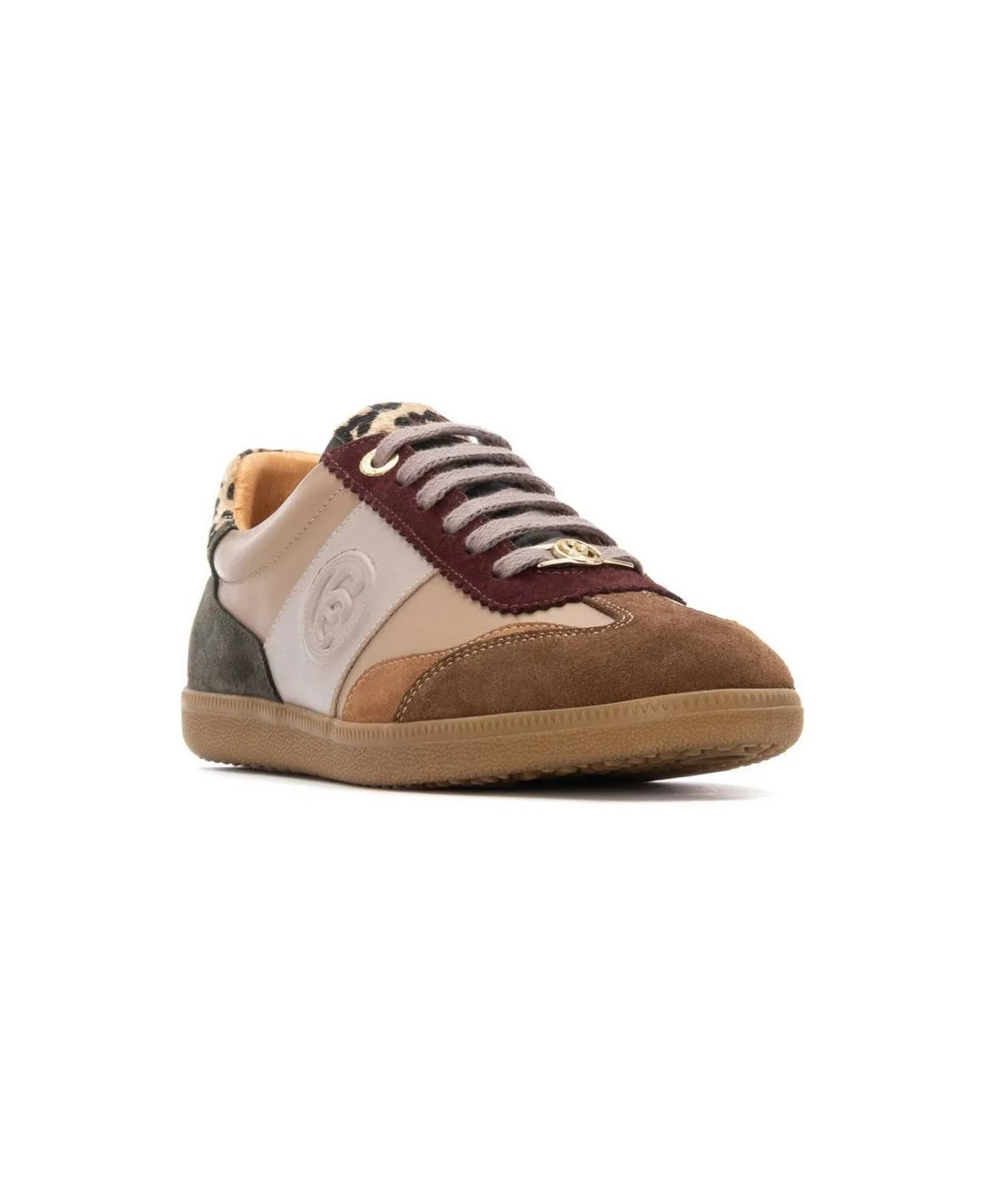 Leather Lace-Up Carmela Collection Sneakers by Xti