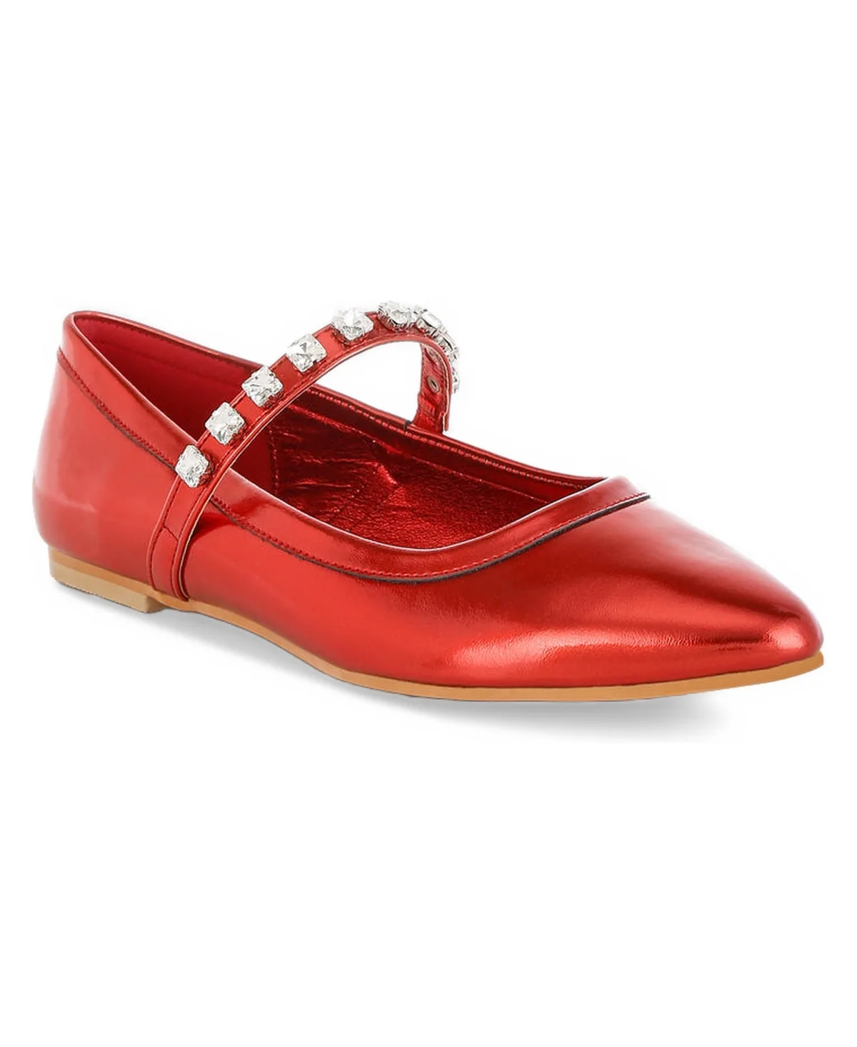 Gloxinia Metallic Mary Jane Ballerinas by Rag & Co