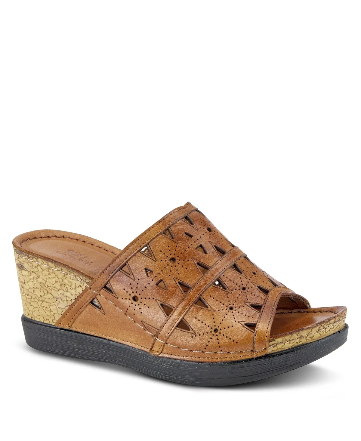 Fusawedge Slip-On Sandal with Cork Sole by Spring Step