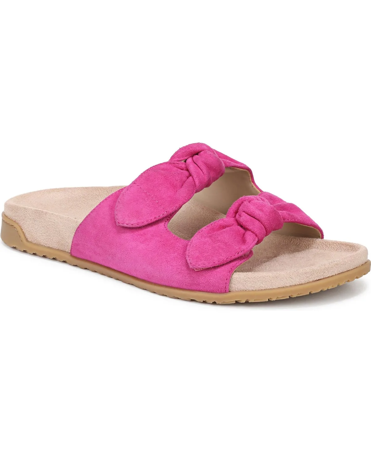 Elara Slide Sandals - Rose Violet Suede by Vionic