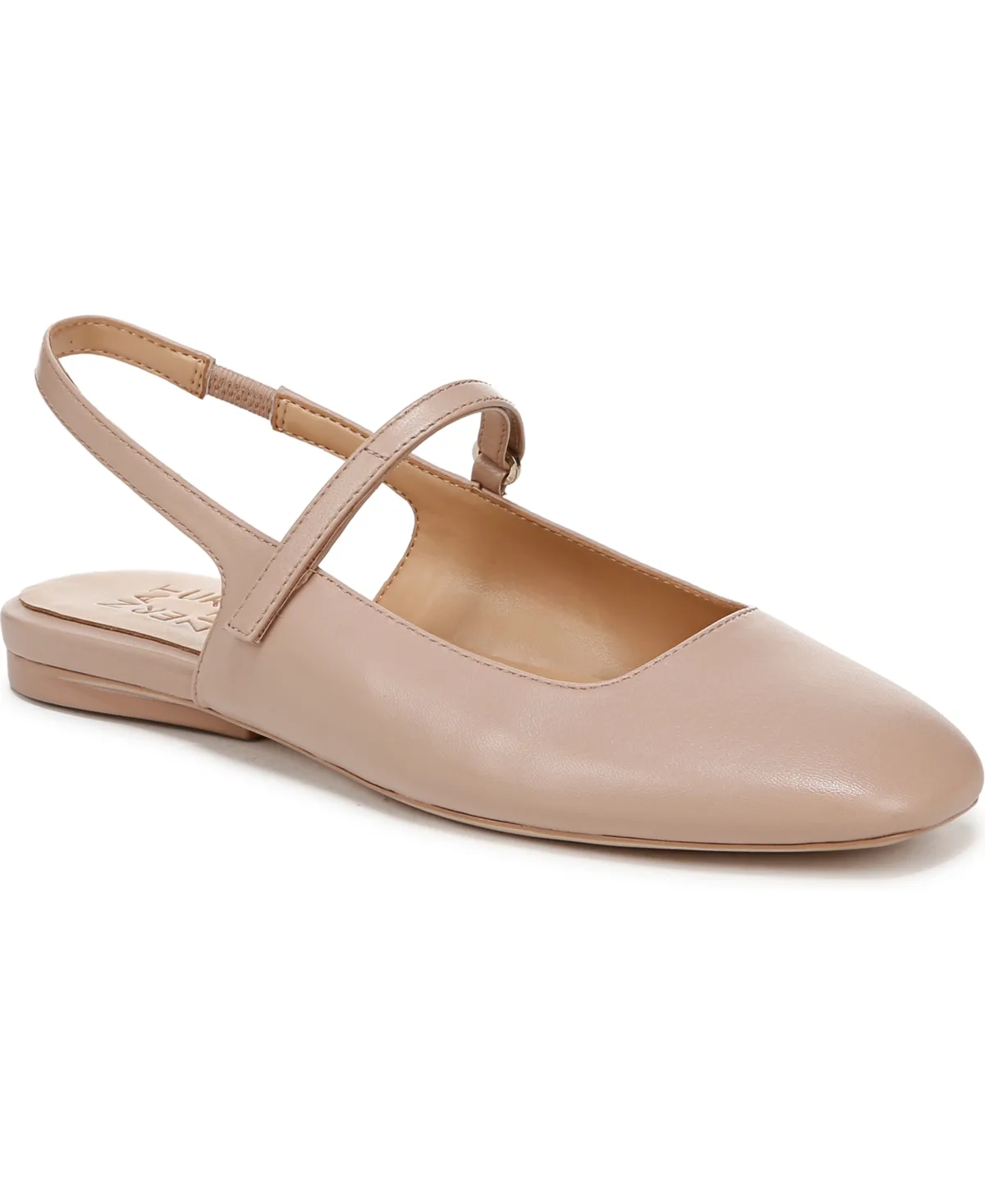 Connie Slingback Mary Jane Flats - Snake Faux Leather