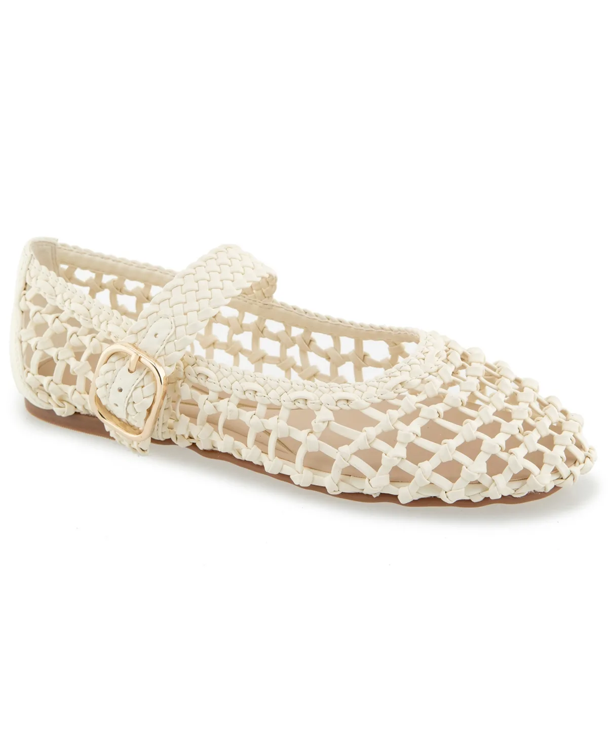 Tessa Woven Mary Jane Ballet Flats