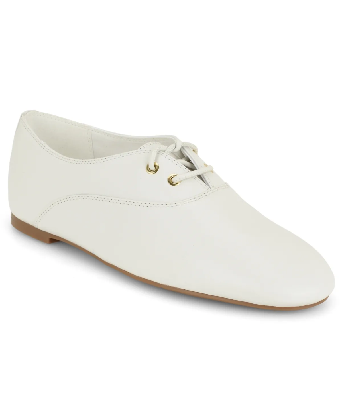 Jazzy Leather Lace-Up Oxford Flats by Nine West