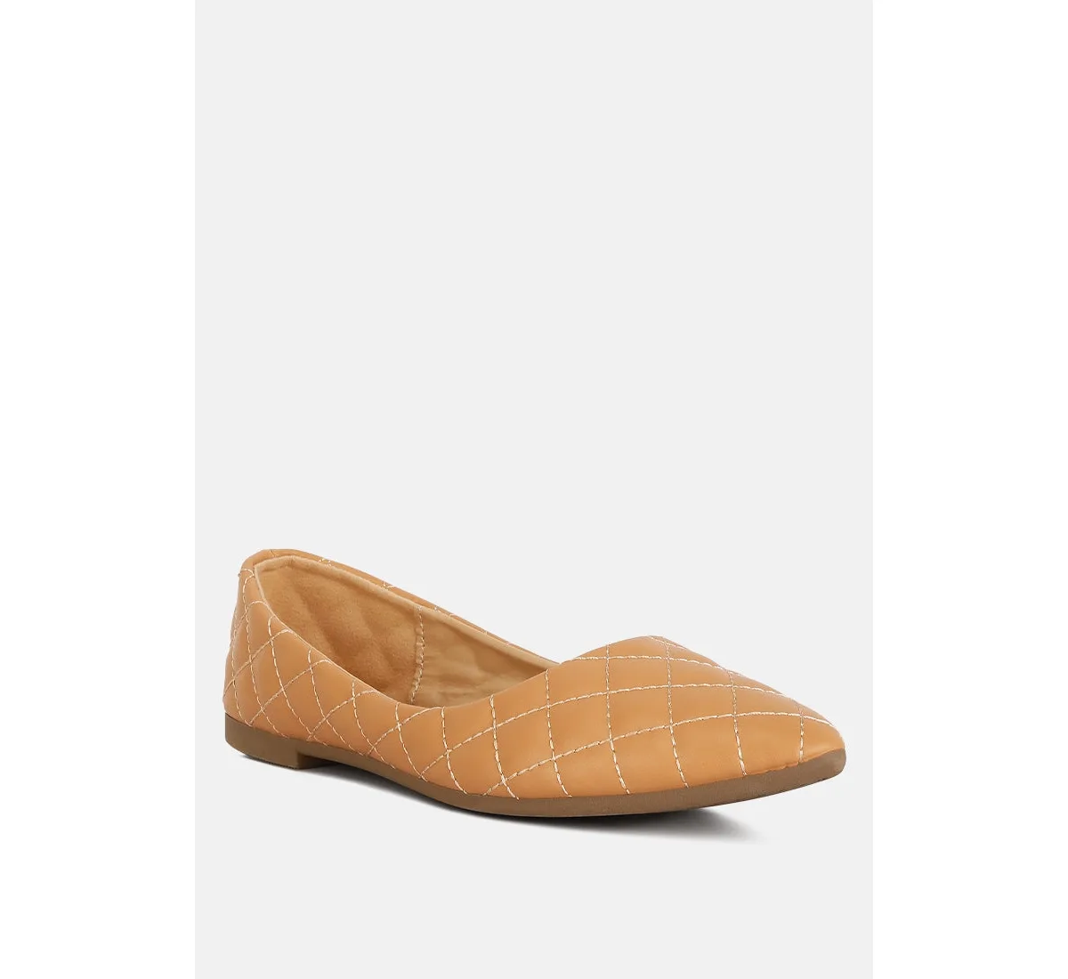 Rikhani Quilted Detail Ballet Flats by London Rag