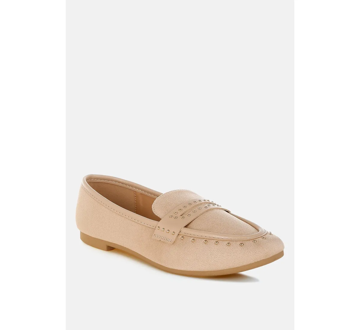 Lumina Penny Strap Studded Loafers by London Rag