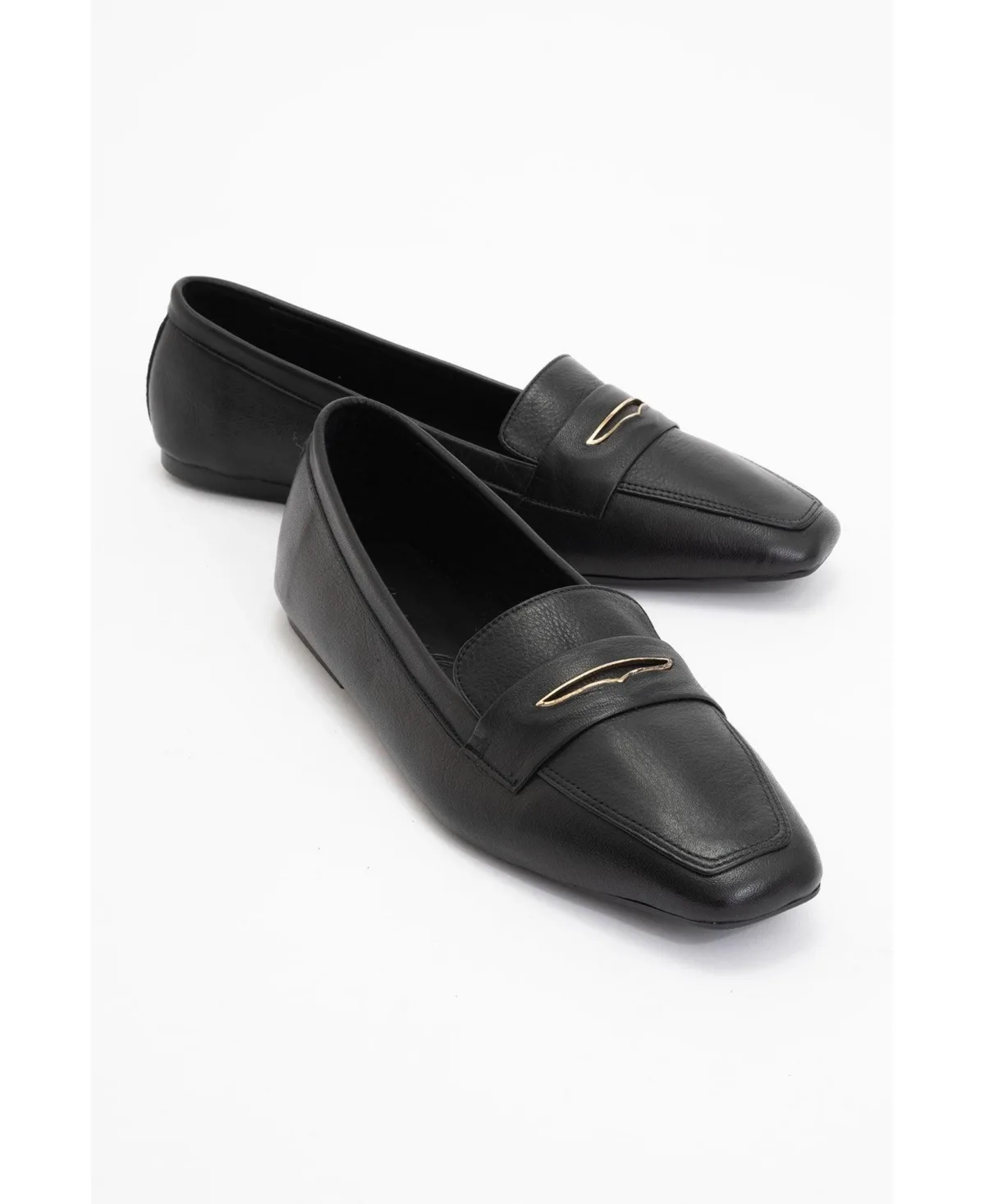 Iridessa Leather Flat Loafers by Forever & Always Shoes