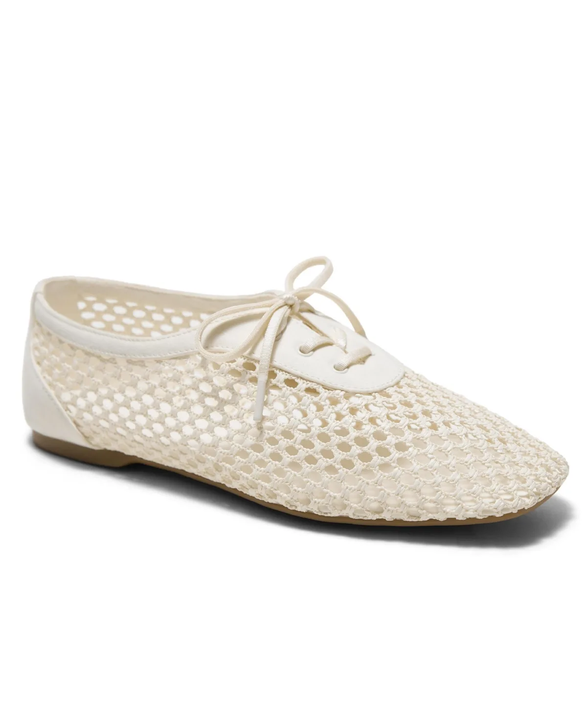 Carey Square-Toe Mesh Flats by Vivaia