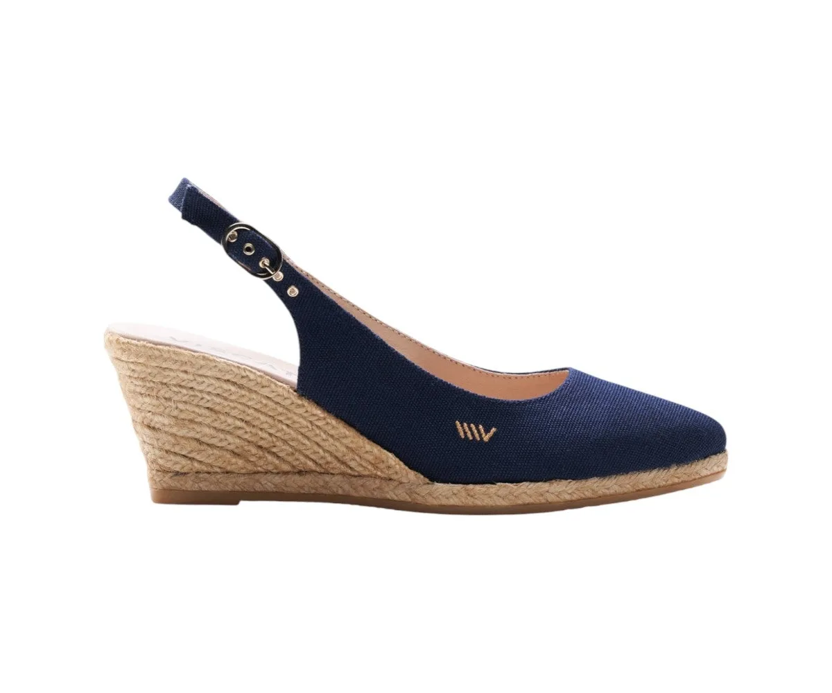 Palomera Canvas Espadrille Wedges by Viscata