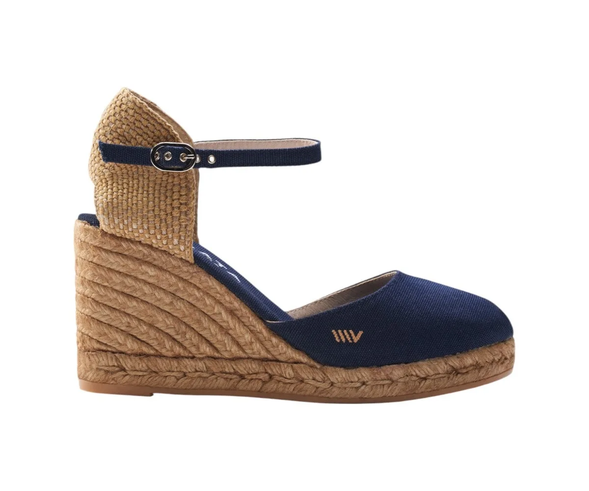 Satuna Canvas Espadrille Wedges by Viscata