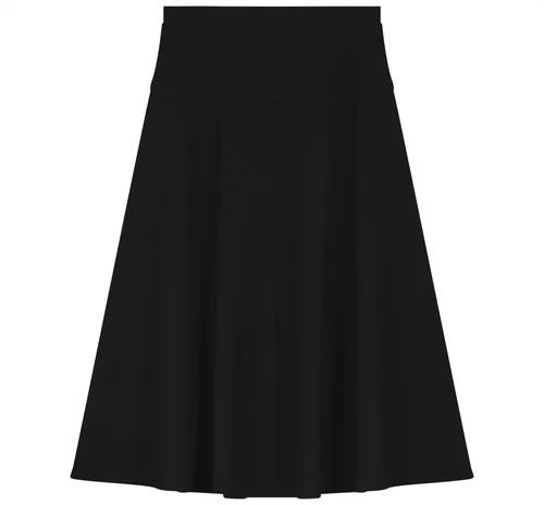 A-Line Elastic Waistband Flared Knit Skirt by Diciannove