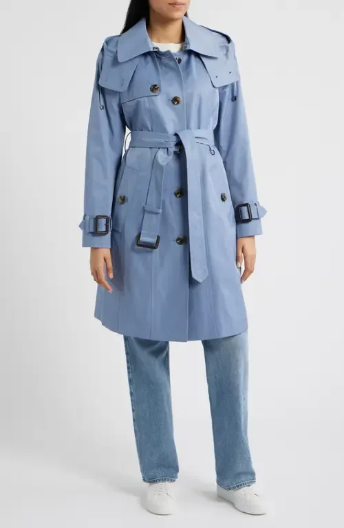 Water Resistant Belted Trench Coat by London Fog